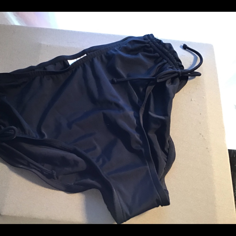 Caribbean Joe Black Bikini Bottoms